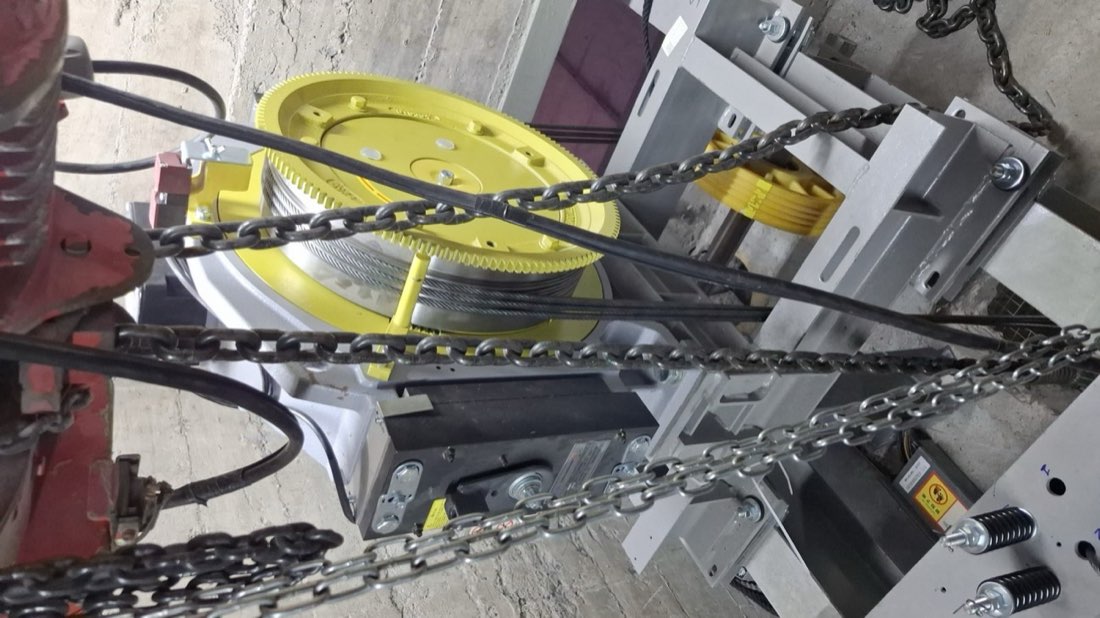 Máquina de tracción instalada