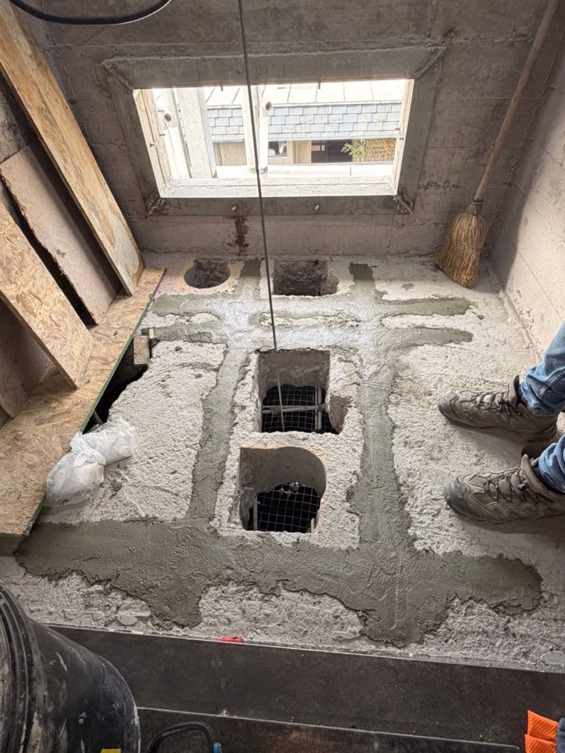 Refuerzo de losa con grout